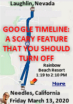 Have you ever got the feeling that you are being watched no matter where you go? If you own an Android smartphone, then Google is watching and tracking you continuously. They say you can turn this off, but I'm pretty sure that if Google or our overlords wanted to, they could turn it back on without you knowing it. This is a  map from my phone from 2020 and it is still on the phone and Google's computers.  By the way, great fish and chips at that restaurant.